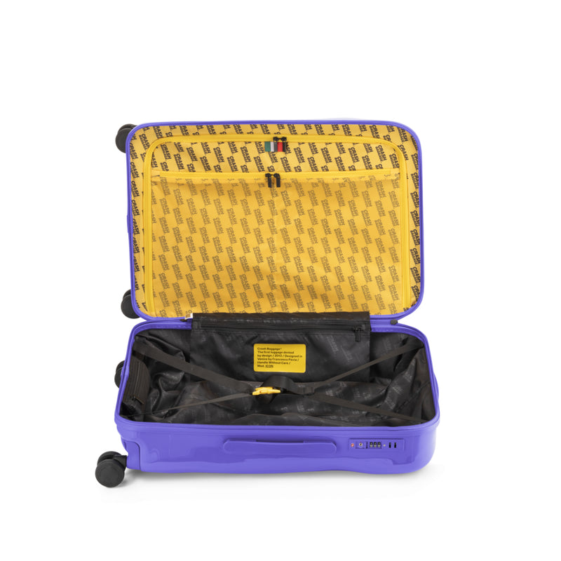 Crash Baggage | Icon Tone on Tone Suitcase | Medium | Lavanda