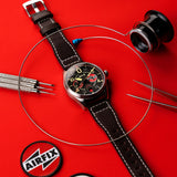 AVI-8 | SPITFIRE | Lock Chronograph Airfix Edition Watch | 42mm Raven Black