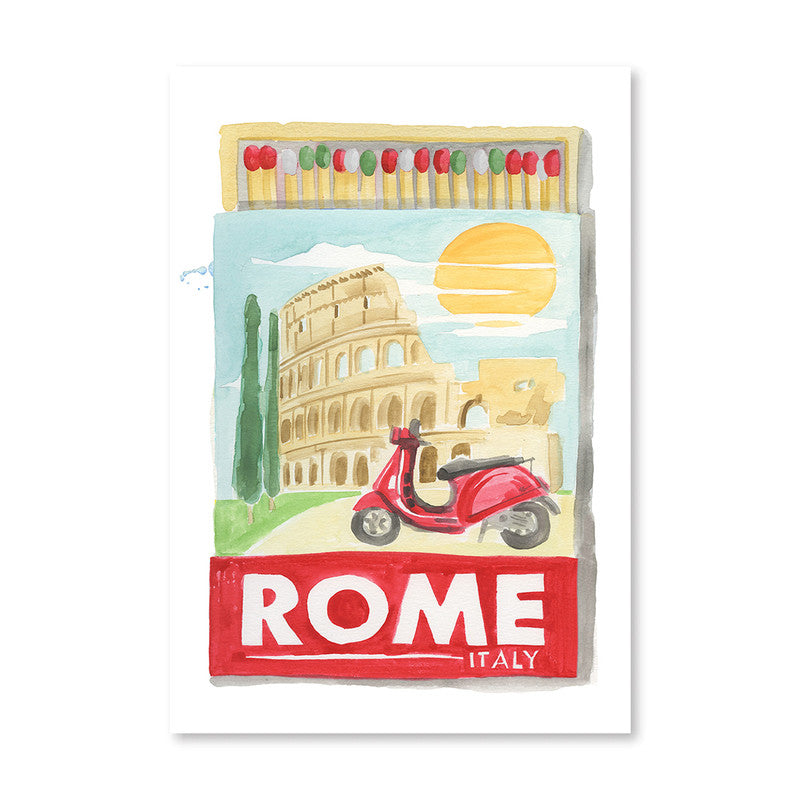 Furbish Rome Matchbook Art Print