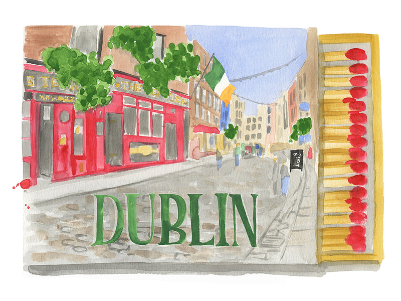 Furbish Dublin Matchbook Art Print