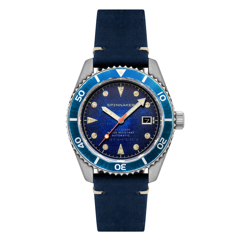 Spinnaker Wreck Automatic Watch | Oxidized Blue