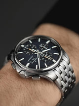 Junghans Meister S Chronoscope Watch | Stainless Steel | 27/4228.44