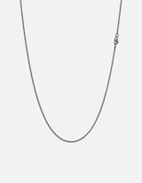 1.3mm Cuban Chain Necklace, Sterling Silver