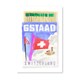 Furbish Gstaad Matchbook Art Print