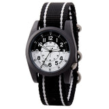 Bertucci A-3P Optic White Watch | Black - Optic White dial, Black case