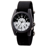 Bertucci A-3P Optic White Watch | Black - Optic White dial, Black case