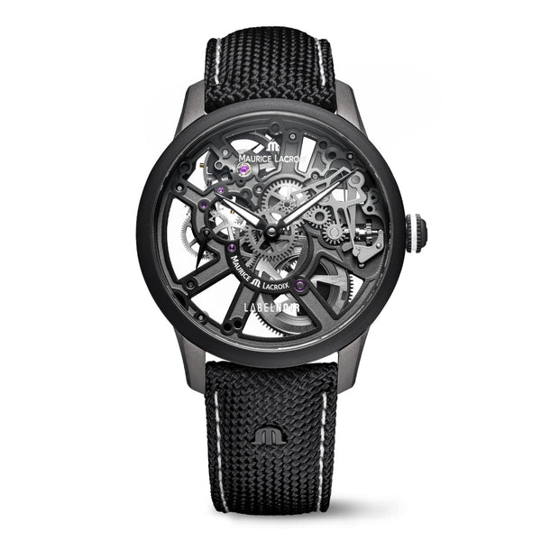 Maurice Lacroix Masterpiece Skeleton Label Noir Watch | 43mm | Black