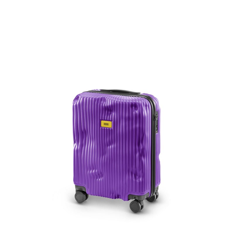 Crash Baggage | Icon Stripe Suitcase | Grape Violet