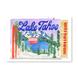 Furbish Lake Tahoe Ski Matchbook Art Print