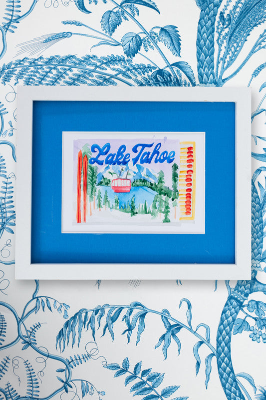 Furbish Lake Tahoe Ski Matchbook Art Print