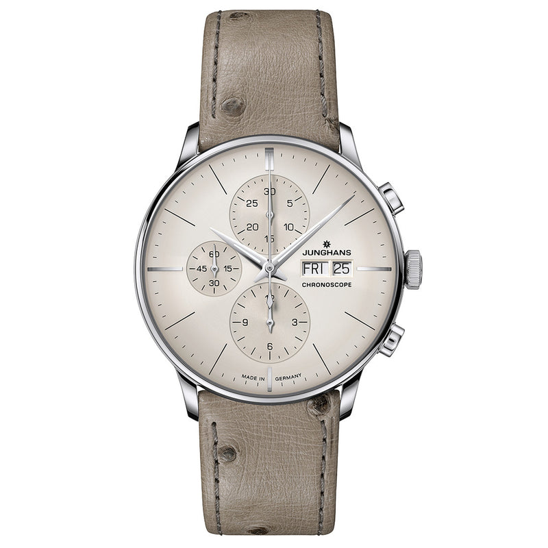 Junghans Meister Chronoscope English Date Watch | Grey | 27/4223.03