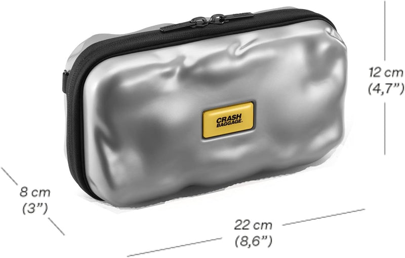 Crash Baggage Hard Icon Mini Travel Case | Silver