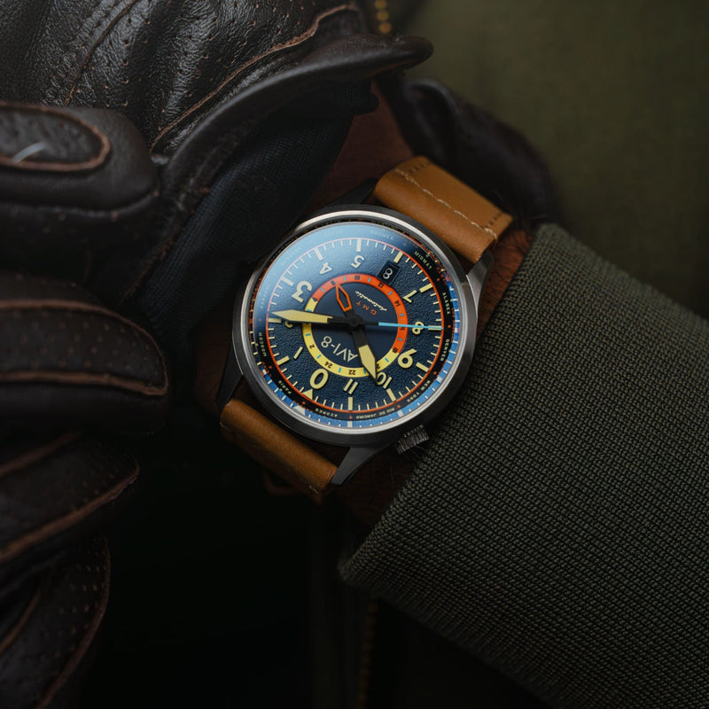 AVI-8 FLYBOY | Wingman Worldtimer GMT Automatic Watch | 41mm