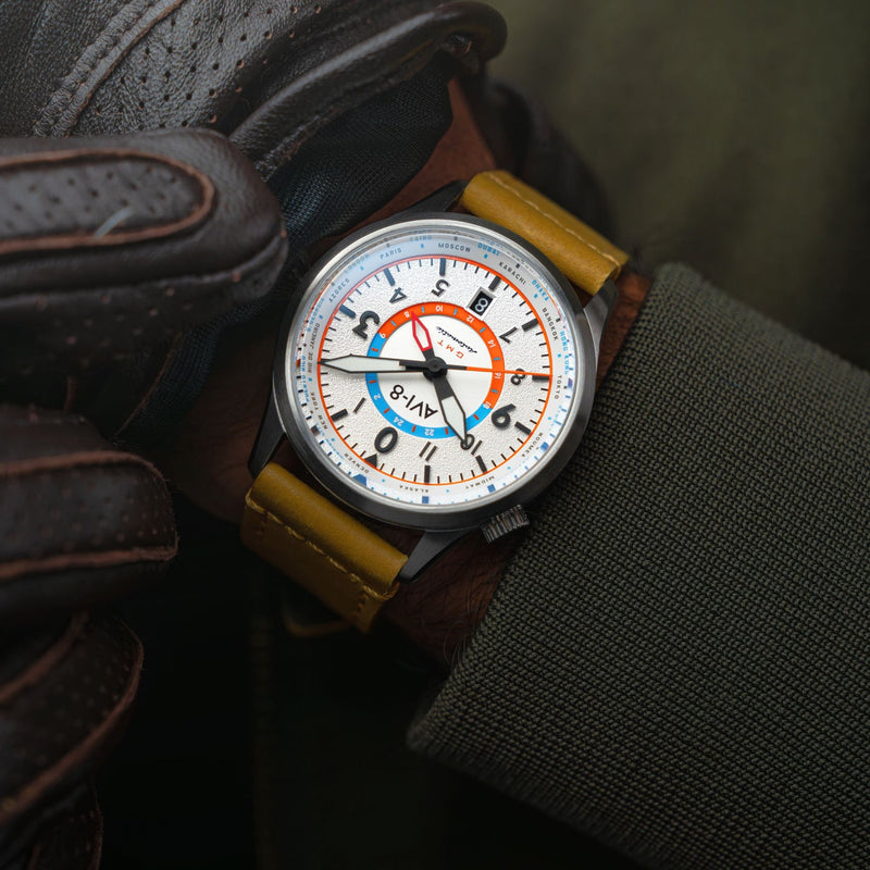 AVI-8 FLYBOY | Wingman Worldtimer GMT Automatic Watch | 41mm