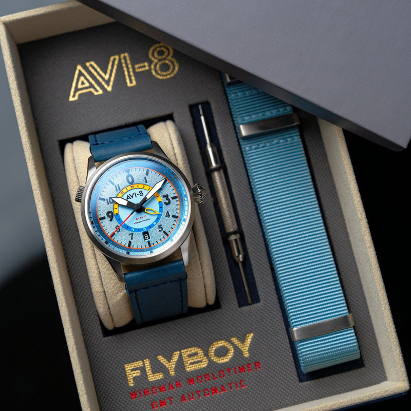 AVI-8 FLYBOY | Wingman Worldtimer GMT Automatic Watch | 41mm