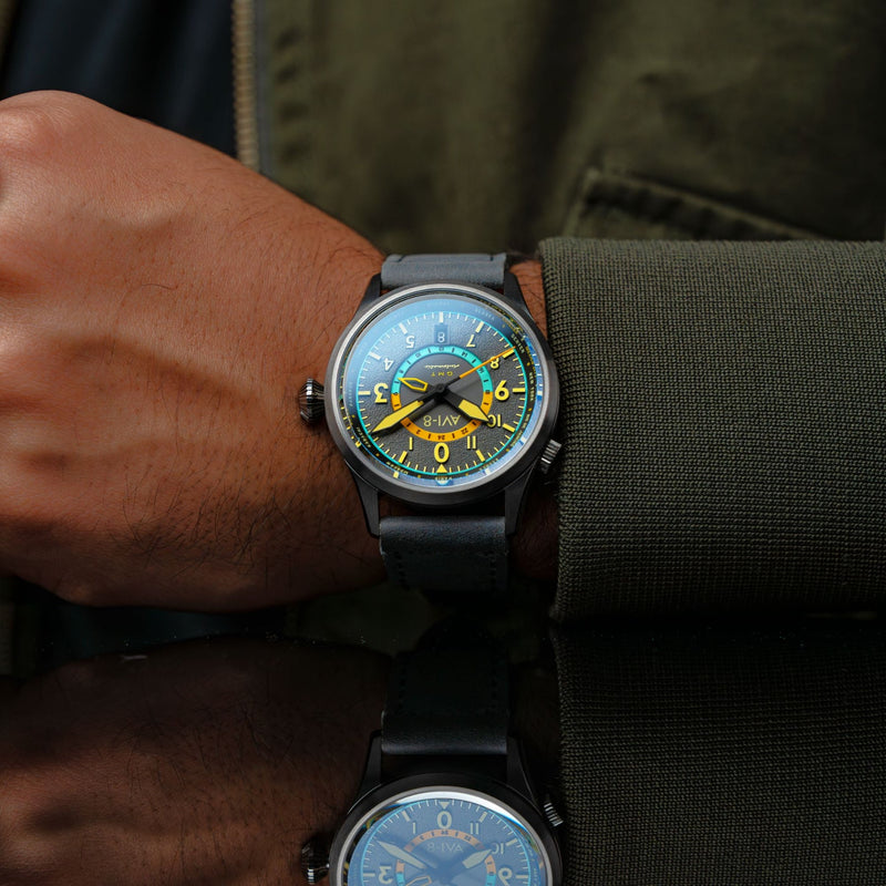 AVI-8 FLYBOY | Wingman Worldtimer GMT Automatic Watch | 41mm