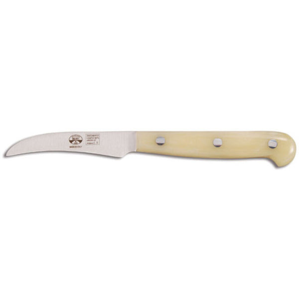 Coltellerie Berti Coltello Curved Paring Knife | White Lucite