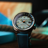 Spinnaker | Bradner GMT Automatic Watch | 42mm | Aquamarine Blue