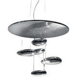 Artemide Mercury Mini Suspension Ceiling LED Light | 28W 3000K 90CRI DIM 2-WIRE Inox EXT 15FT