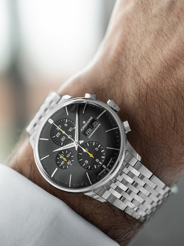 Junghans Meister Chronoscope English Date Watch