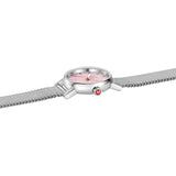 Mondaine SBB EVO2 Wild Rose Dial Mesh Watch