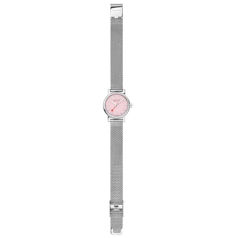 Mondaine SBB EVO2 Wild Rose Dial Mesh Watch