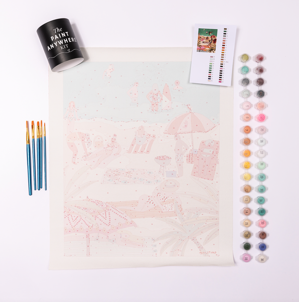 Beach Day by Hebe Studio Paint by Numbers Deluxe by Paint Anywhere Store