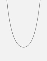 1.3mm Cuban Chain Necklace, Sterling Silver