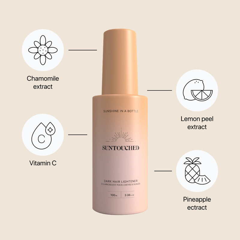 Suntouched Hair Lightener for Dark Hair by Suntouched