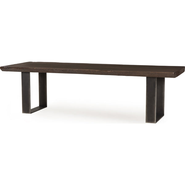 Resource Decor Live Edge 108" Dining Table | Cashew/Steel