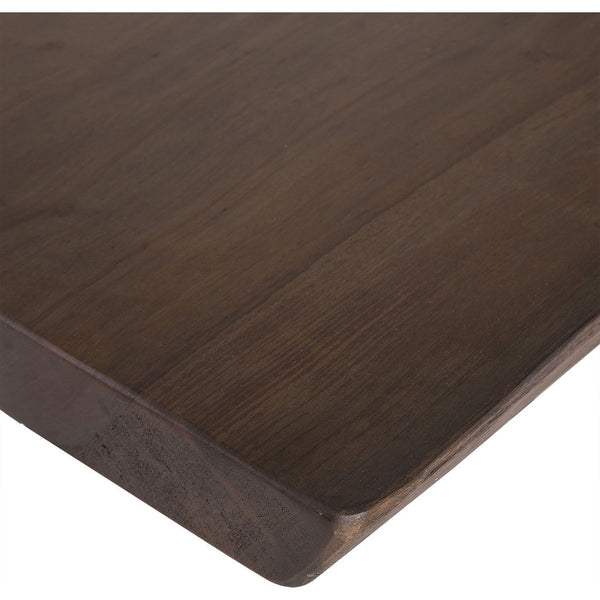 Resource Decor Live Edge 108" Dining Table | Cashew/Steel