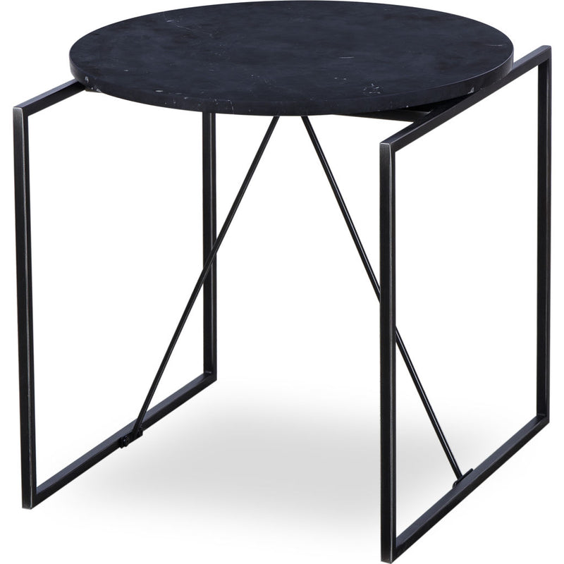 Resource Decor Georgina Side Table | Black Marble