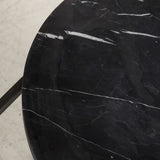 Resource Decor Georgina Side Table | Black Marble