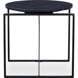 Resource Decor Georgina Side Table | Black Marble