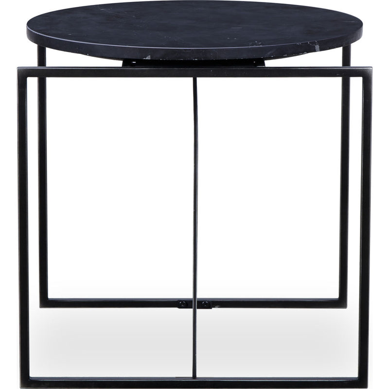 Resource Decor Georgina Side Table | Black Marble