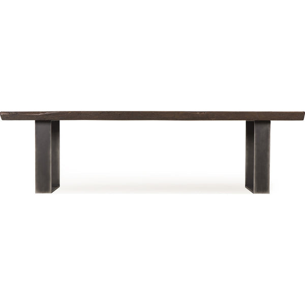 Resource Decor Live Edge 82" Dining Table | Cashew/Steel