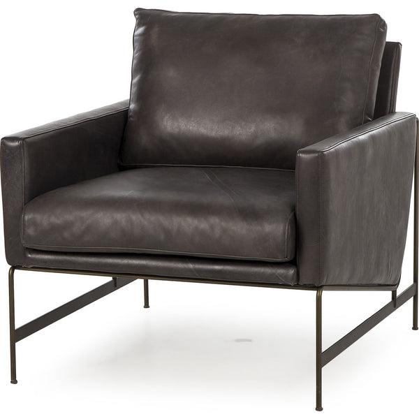 Resource Decor Vanessa Chair | Destroyed Black Leather