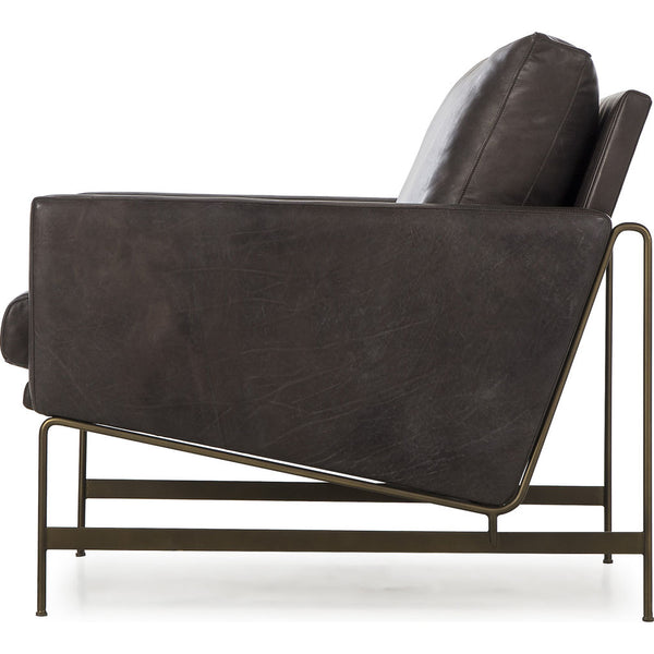 Resource Decor Vanessa Chair | Destroyed Black Leather