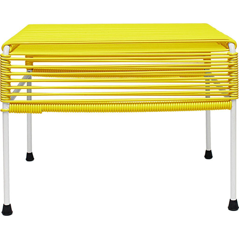 Innit Designs Atom Ottoman | Yellow/White