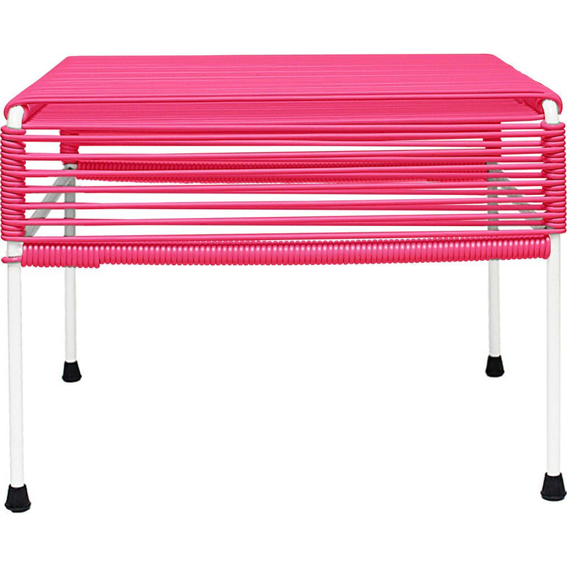 Innit Designs Atom Ottoman | Pink/White