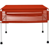 Innit Designs Atom Ottoman | Red/White