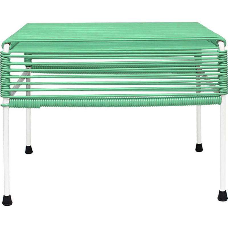 Innit Designs Atom Ottoman | Mint/White