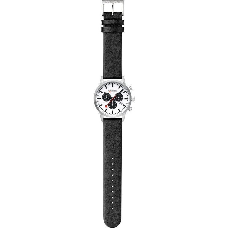 Mondaine Neo Watch | 41mm | Black Vegan Strap