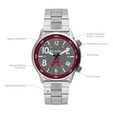 Columbia Collegiate Outbacker Alabama Crimson Tide Men's Analog Watch | Stainless Steel Bracelet 