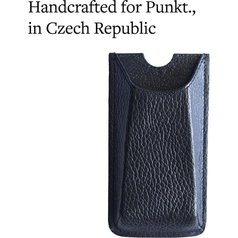 Punkt. Handcrafted Danny P. Leather Phone Case for MP02 4G Mobile Phone – Black