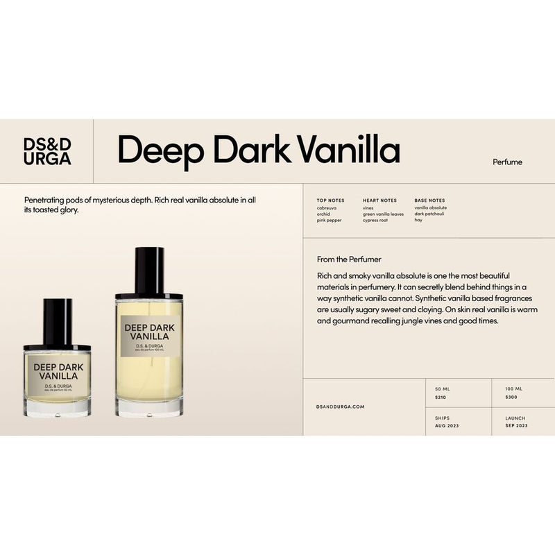 D.S. & Durga Deep Dark Vanilla Eau de Parfum