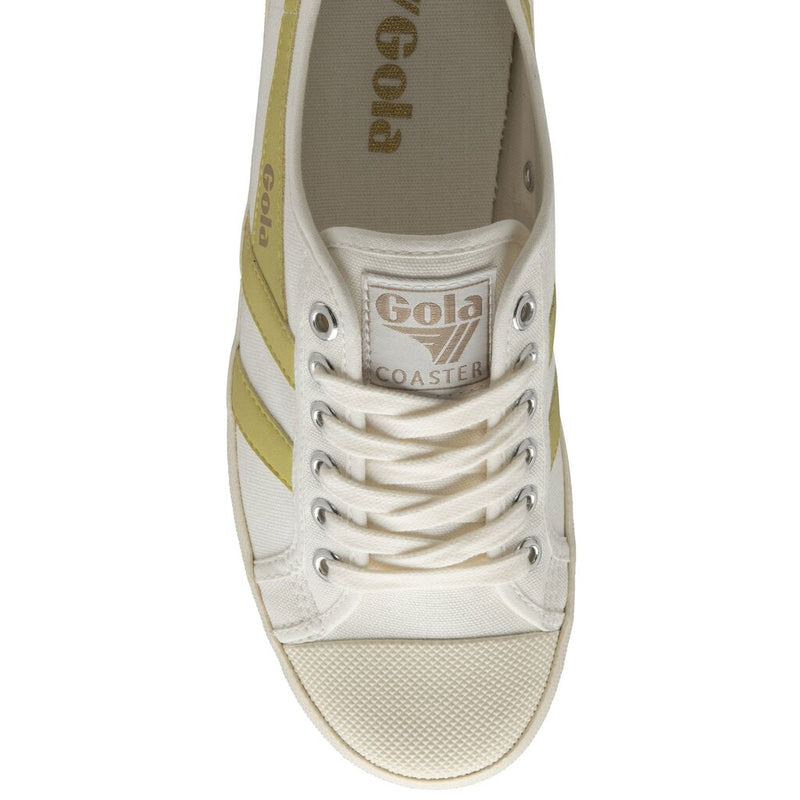 Gola Women's Coaster Sneakers | Off White/Lemon