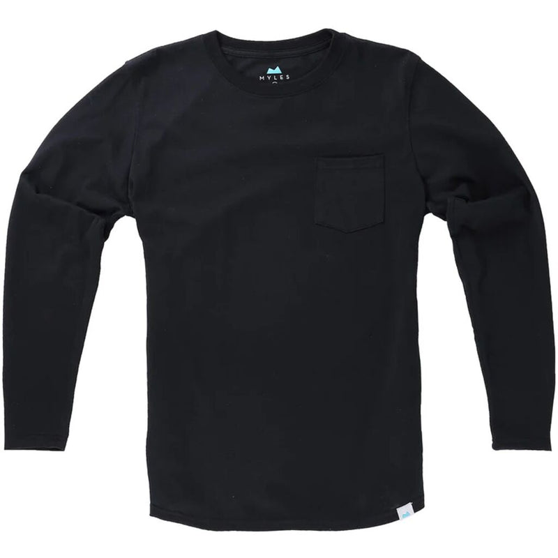 Myles Apparel Everyday Long Sleeve Tee with Pocket