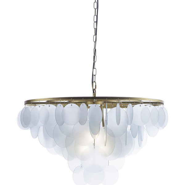 Resource Decor Cloud Chandelier Small | Brass/Etched Glass