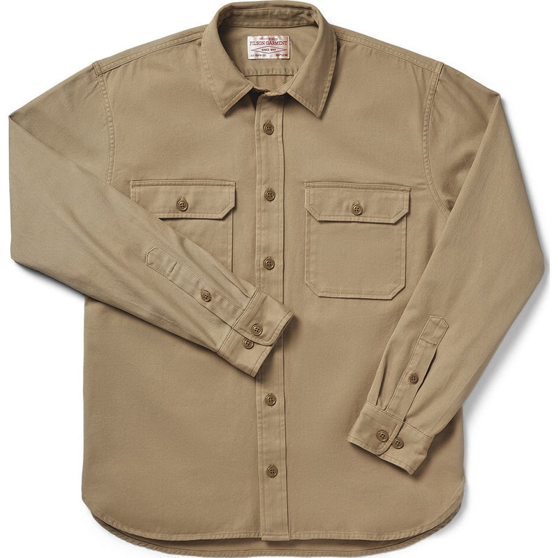 Filson 6Oz Drill Chino Shirt Khaki 11010690 – Sportique